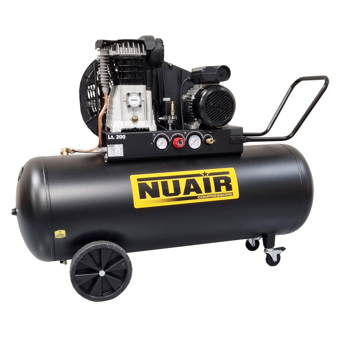 B3800B/4T/200 TECH PRO - Compresseur à piston silencieux 4 CV 200 L 400 V Tri