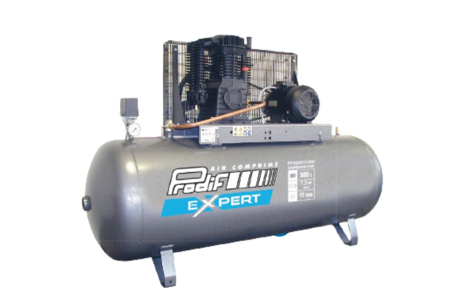 Pack compresseur 500 Litres 7,5CV Prodif Triphasé 400V — Triphasé + kit 7 accessoires Prodif