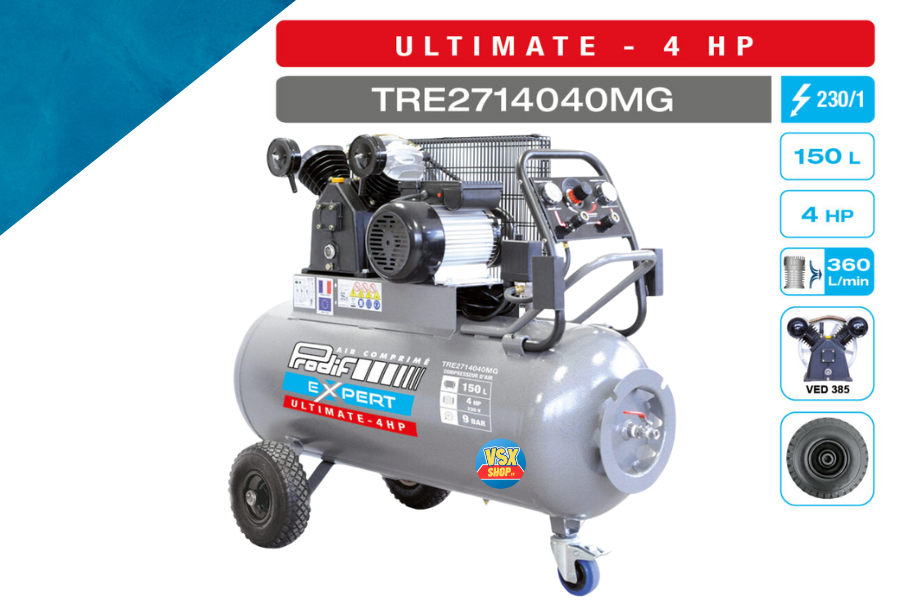 Compresseur 150 Litres 4CV Ultimate PRODIF — Monophasé — photo 2