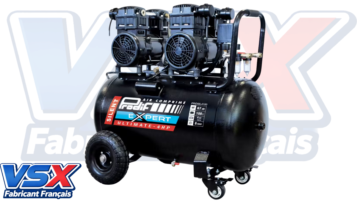 Compresseur 100 Litres 4CV PRODIF SILENCIEUX — photo 3
