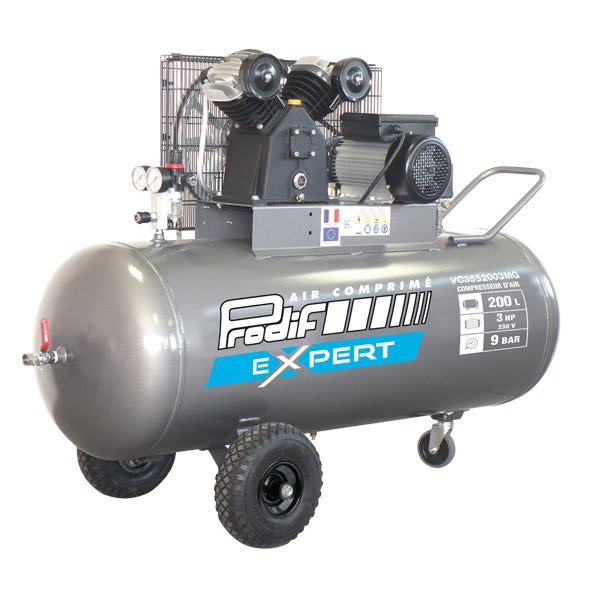 Compresseur 200 Litres 3CV PRODIF VC — Monophasé