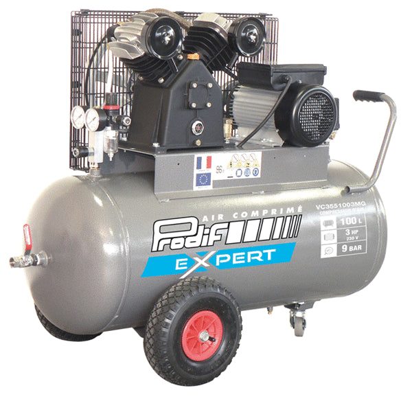 Compresseur 100 Litres 3CV PRODIF Moteur VC — Monophasé