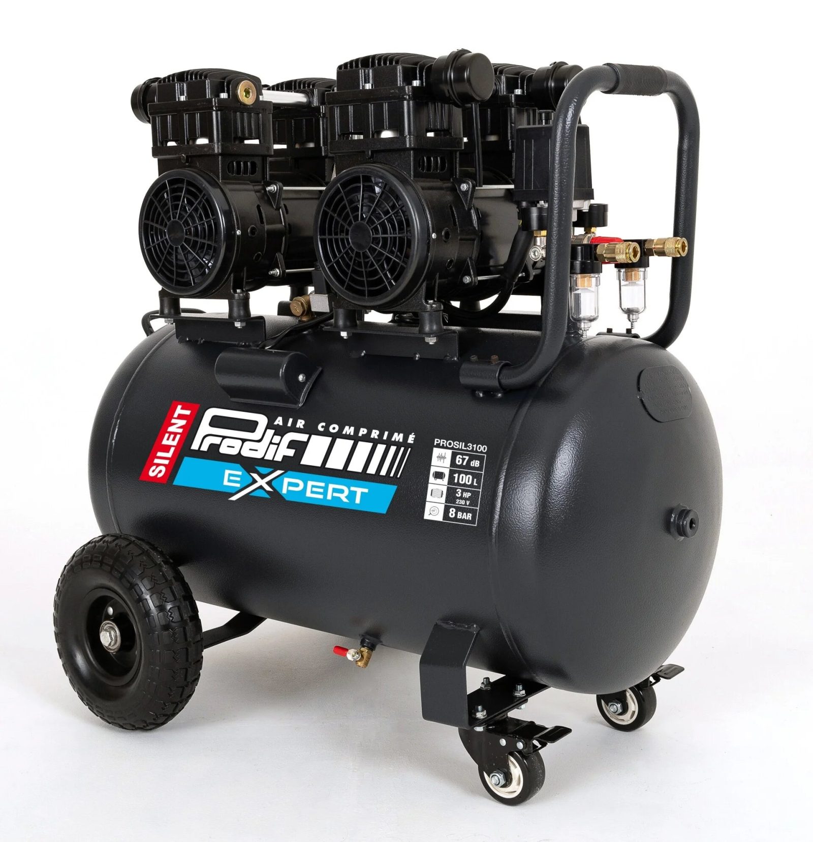 Compresseur 100 Litres 3CV PRODIF SILENCIEUX