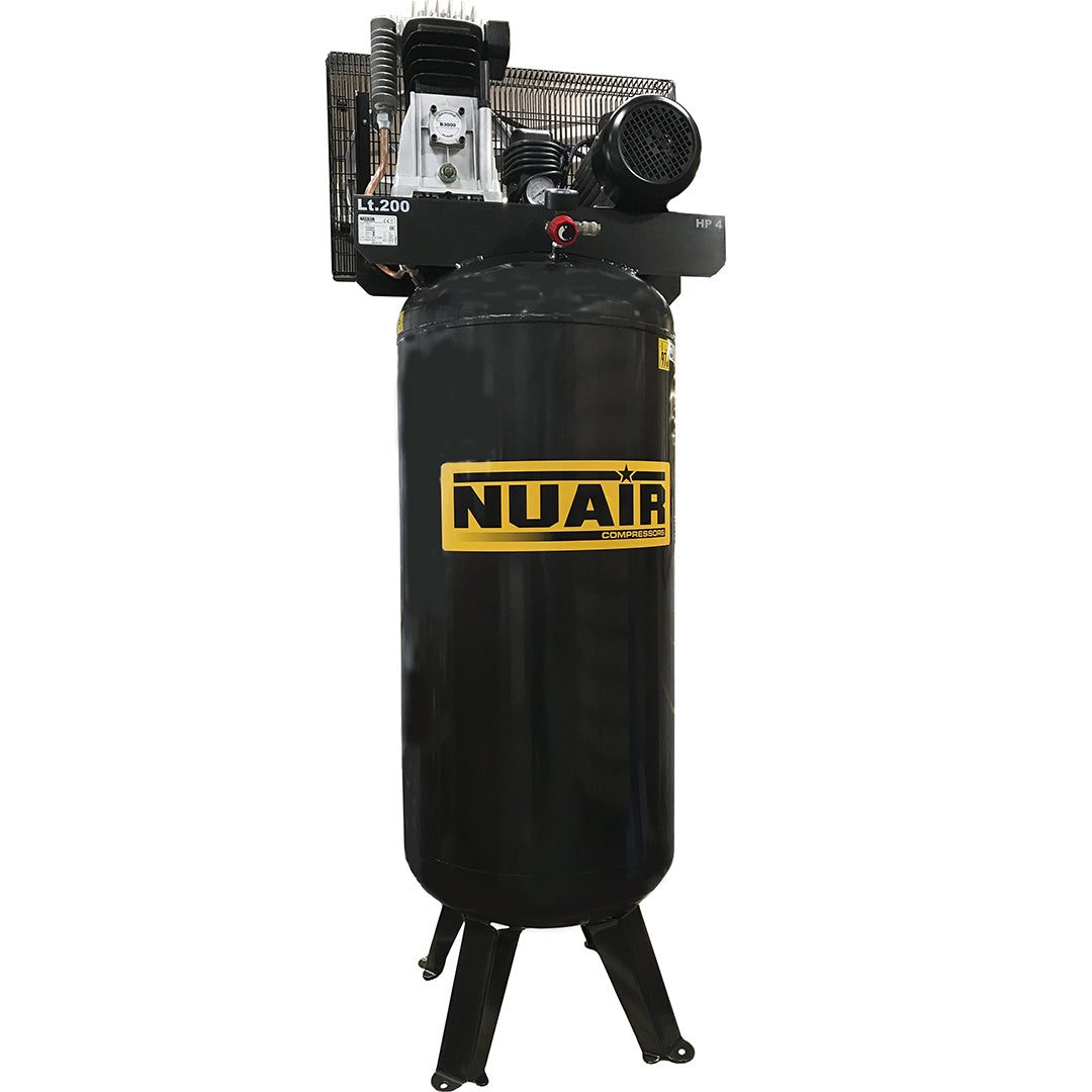 Compresseur à piston vertical 4 CV 200 litres 400 V Tri