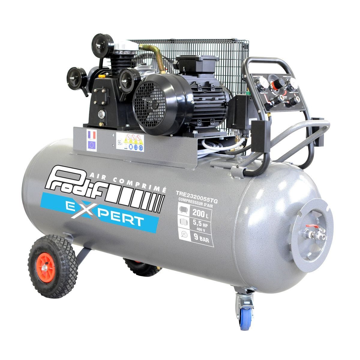 Compresseur 200 Litres 5,5CV Prodif Triphasé 400V — Triphasé