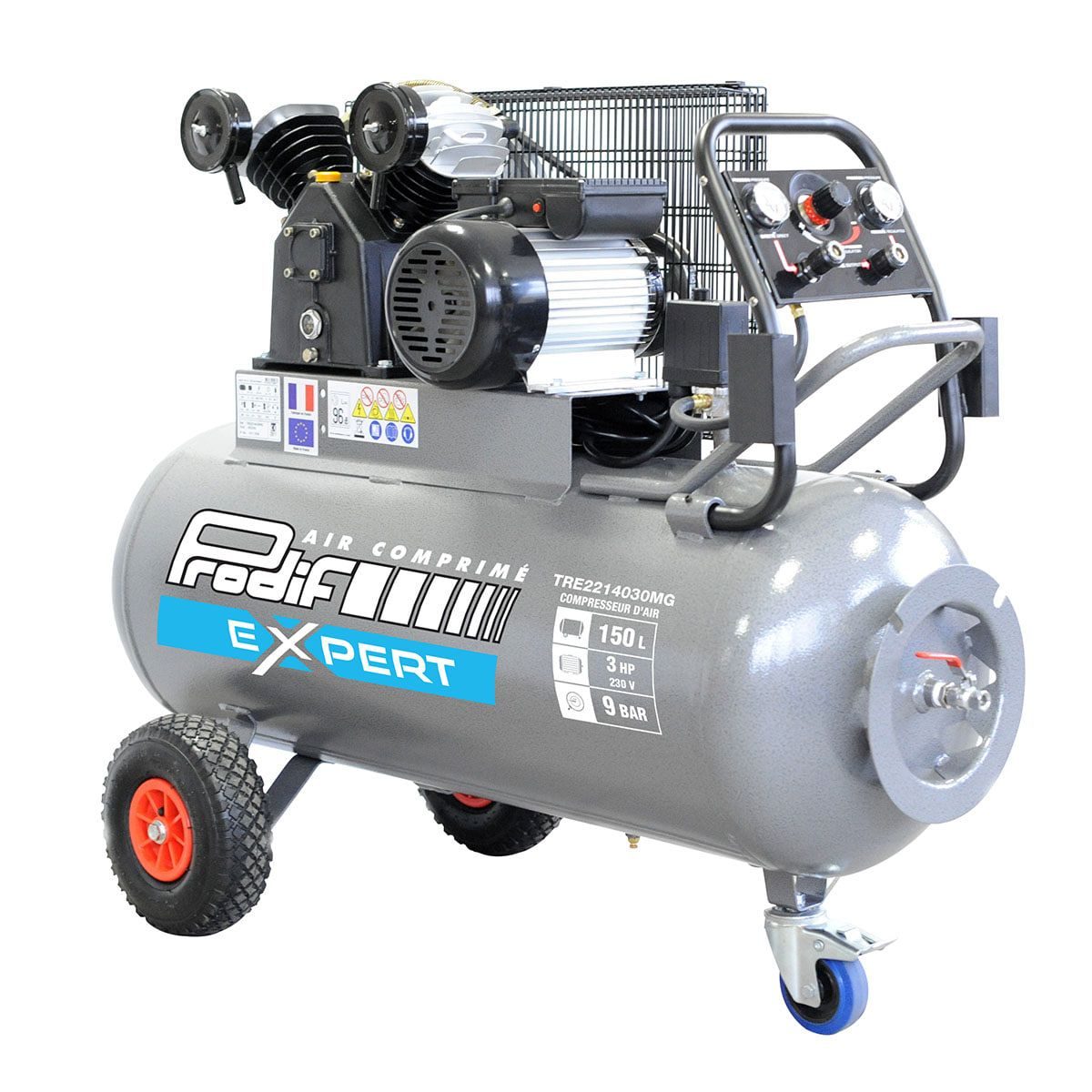 Compresseur 150 Litres 3CV PRODIF TRE — Monophasé