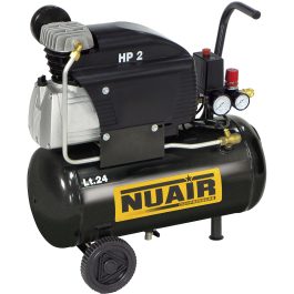 Nuair FC2/24N — compresseur à piston lubrifié 2 CV 24 litres 230 Vca