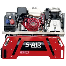 Compresseur thermique Nuair THUNDER 130-T moteur essence 13CV avec génératrice 7 kVA.