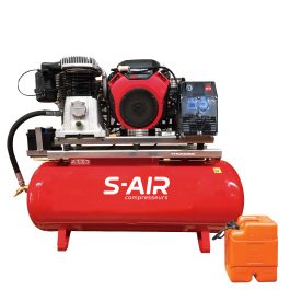 Compresseur Nuair THUNDER 200 moteur essence 18CV 270 L avec génératrice 7 kVA