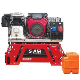 Compresseur Nuair THUNDER 275 moteur essence 28 CV 50 L avec génératrice 15 kVA