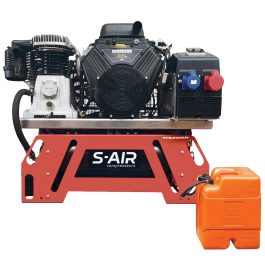 Compresseur Nuair THUNDER 400 moteur essence 24 CV 50 L avec génératrice 24 kVA