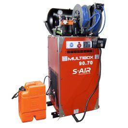 Compresseur thermique Nuair MULTIBOX 90/70 moteur Diesel 16CV avec génératrice 10 kVA.