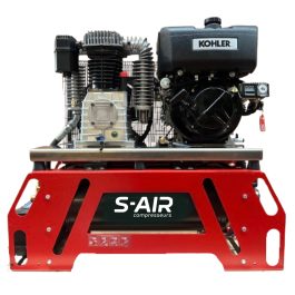 Compresseur thermique Nuair STREAM 94D moteur diesel 9CV 50 L 15b