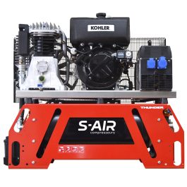 Compresseur thermique Nuair THUNDER 130D Diesel 11CV 50 L avec génératrice 5kVA.