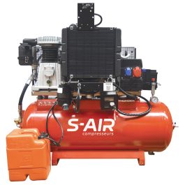 Compresseur thermique Nuair THUNDER 200D moteur Diesel 16CV avec génératrice 10 kVA.