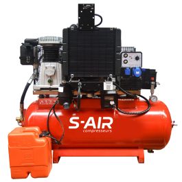 Compresseur thermique Nuair THUNDER 200D moteur Diesel 16CV avec génératrice 4,5 kVA