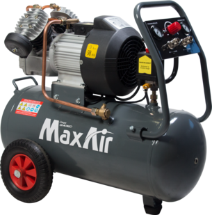 Compresseur Lacmé mobile MAXAIR 20/50 - 20 m³/h monophasé - 50 litres - 10 bar