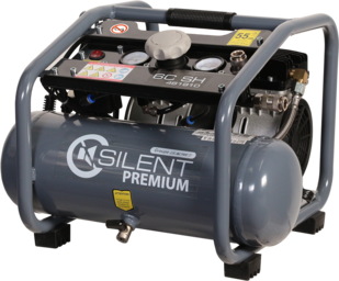 Compresseur Lacmé portatif SILENT 6C SH - 6 m³/h monophasé - 6 litres - 8 bar