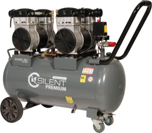 Compresseur Lacmé mobile SILENT 24/80 SH - 24 m³/h monophasé - 80 litres - 8 bars
