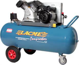 Compresseur Lacmé mobile Comprestar 20V150M - 20 m³/h monophasé - 150 litres - 11 bar