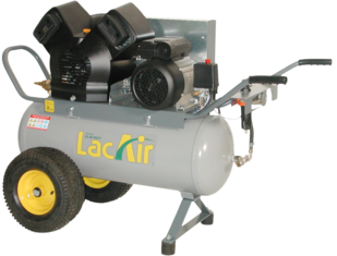 Compresseur Lacmé mobile AIRBAT 27/50M - 27 m³/h monophasé - 50 litres - 11 bar