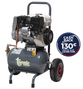 Compresseur Lacmé mobile thermique TERMIC 17/20 - 17 m3/h - 20 L - 10 bars - 4,8 CV