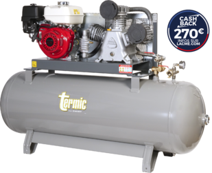 Compresseur Lacmé Fixe thermique TERMIC 39/300 - 39 m3/h - 300 L - 12 bars - 8,4 CV